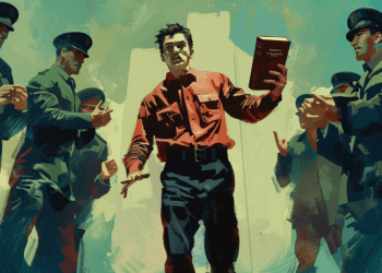 Un témoin de Jehovah en Russie (IA)